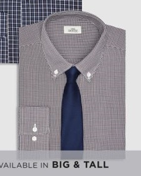 Modro-bordová košeľa s kravatou 